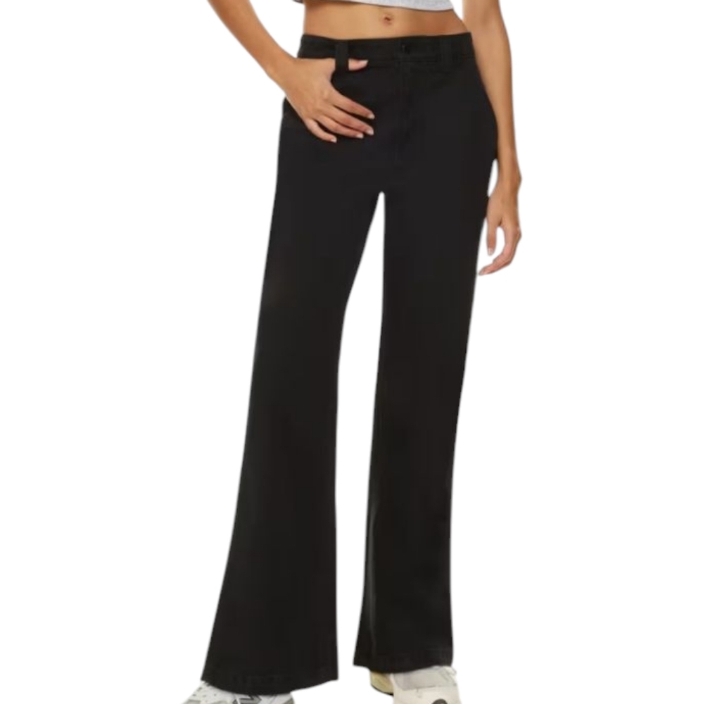 Classic Black Women's Wide-Leg Pants
